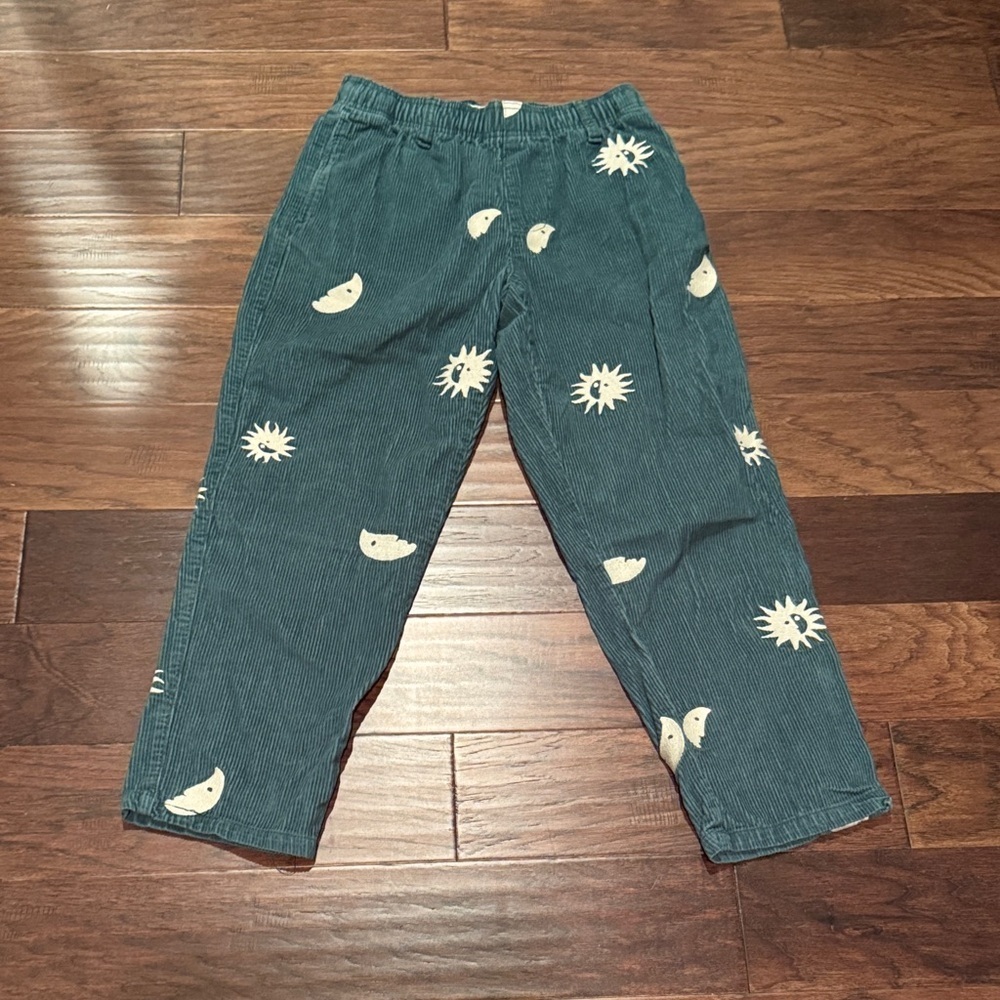 Urban Outfitters Green Corduroy Pants with Sunburst Pattern - Picture 3 of 5